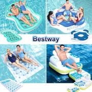 way游泳单双人充气浮床水上躺椅浮排气垫浮板水上漂椅子