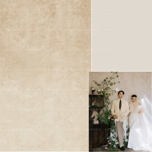 室内米黄墙面油画布拍照背景纸婚纱油画摄影背景纸高级复古背景布