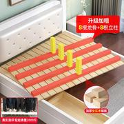 全实木床现代简约1.5米双人床主卧1.8出租房用经济型1.2单人床架