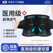 日本医用透气护腰带，腰椎间盘突出腰肌劳损，男女专用腰围托腰封夏季