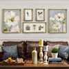 美式装饰画客厅沙发背景墙轻奢风格，挂画高端油画，现代简美组合壁画