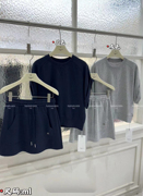 nanhan楠涵卫衣短裙套装2024夏季韩版简单短袖，t+短裙减龄小个子潮