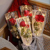 单支花束包装袋女神节多支玫瑰，鲜花花束包装纸，花艺diy材料袋