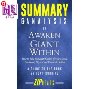 海外直订Summary & Analysis of Awaken the Giant Within  How to Take Immediate Control of  《唤醒内心的巨人：如何立即