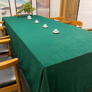 定制高端酒店会议桌布长方形纯色，桌布专用圆桌，布艺餐桌桌布氛围感