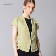 艾薇诺伊2020夏装半袖纯色，小西装女ol知性，气质修身短款小外套