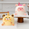网红卡通烘焙蛋糕装饰软胶小猪小熊小兔子摆件儿童生日小动物装扮