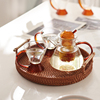 玻璃茶壶套装耐高温高颜值家用蒸茶壶茶具花，茶壶泡茶壶围炉煮茶壶