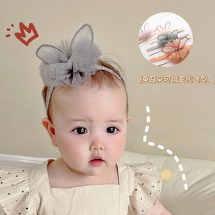 2022年公主蕾丝立体可爱耳朵，女宝宝头饰儿童发饰，婴儿发带百日周岁