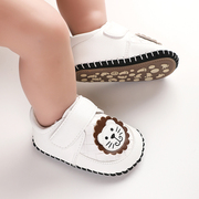 春秋0-1岁男女宝宝6-9-12个月婴儿软底防滑学步鞋运动拼色小白鞋