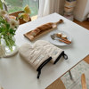 韩国纯棉亚麻防烫手套，微波炉烤箱隔热手套厨房，耐高温烘培工具