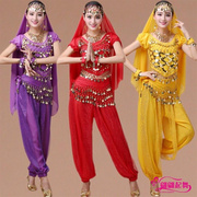 印度舞演出服装舞蹈练习服，肚皮舞套装服装，亮点裤练功表演服装