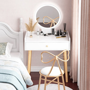 50公分梳妆台小型迷你化妆桌子卧室主卧化妆台现代简约床头柜一体