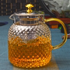超大加厚玻璃茶水过滤茶壶，304不锈钢内胆，耐热水壶蒸煮泡茶壶餐厅
