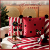 新年猫咪圣诞红色抱枕套不含芯沙发床头靠枕办公室车载靠背垫