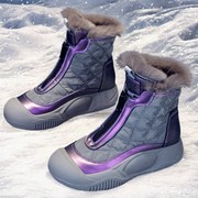 雪地靴女冬季加绒加厚防水防滑女鞋2023秋冬款短靴子棉鞋