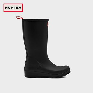 Hunter女鞋露营雨鞋哑光酷玩防水中筒靴橡胶水鞋户外雨靴中筒靴女