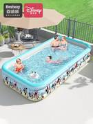 家用游泳池加高加厚别墅用庭院用大人充气移动四层户外宝宝蓄水池