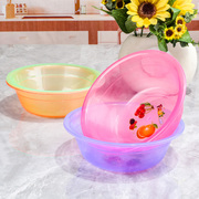 彩色塑料小盆子半透明迷你圆形盆饭汤盆小碗草莓樱桃桑葚盆脸盆