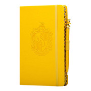 英文原版 Harry Potter Hufflepuff Classic Softcover Journal with Pen 哈利波特 赫奇帕奇学院 皮革笔记本 带学院徽章笔 英文版