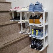 楼梯鞋架楼梯口鞋架子鞋柜收纳神器创意多层家用门口浴室塑料宿舍