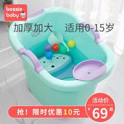 宝宝1一3岁以上洗澡盆婴儿大号游泳两用儿童泡澡桶浴桶可坐一体