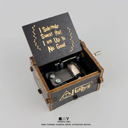 哈利波特手摇木质音乐盒复古八音盒，创意女送闺蜜生日礼物实用魔法