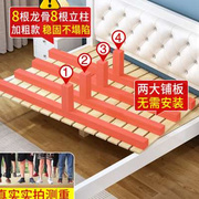 实木床1.5米现代简约1.8米双人床架主卧经济型欧式木床单人床