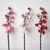 仿真桃花树饰品梅，花枝新年装饰花，插花中式艺术假花梅花套装