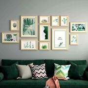 欧式实木照片墙装饰约相框，墙壁画客厅相片，墙创意组合挂画