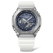 casio卡西欧运动手表，2100系列gm-2100ws-7a银色，八角橡树g-shock