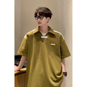 GBOY studio屌丝文艺男亿万少年SHIJOIN时有设计感短袖宽松Polo衫