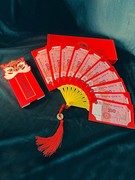 扇子红包2024年新年创意扇形折叠龙年国潮过年春节个性利是封红包