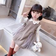 女童春装套装春季韩版洋气时髦女宝宝长袖裙子两件套儿童春秋衣服