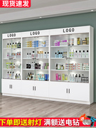 玻璃展示柜产品陈列架化妆品，货柜样品展柜带锁美容院柜子