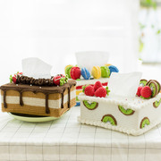 趣织社蛋糕造型纸巾盒材料，包手工diy钩针编织棉线婴儿，毛线团(毛线团)
