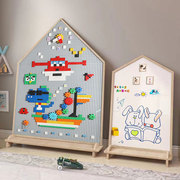 儿童磁性画板大颗粒玩具积木墙白板家用黑板宝宝涂鸦无Z尘生日礼