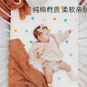 新生儿全棉床垫套儿童，纯棉床笠宝宝床单，婴儿床上用品床罩防滑