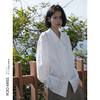 法式尖领白色衬衫女春秋高级感长袖衬衣通勤职业内搭叠穿上衣
