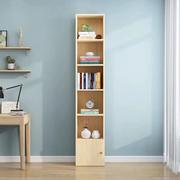 简易窄书柜落地边角儿童书架，组合置物架实木格子架夹缝储物收纳?