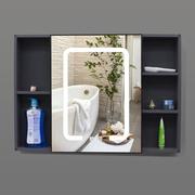 太空铝智能镜柜卫生间挂墙式厕所浴室柜单独上面的镜子收纳一体柜