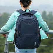 时尚尼龙布双肩包男女中学生书包大容量旅行背包多口袋电脑包商务
