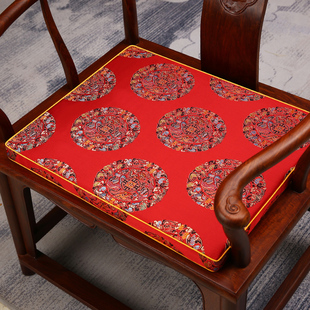 中式红木椅子坐垫古典实木，家具沙发太师椅圈椅茶桌，座椅垫乳胶定制