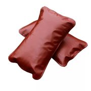 整张无拼接头层水牛皮红棕凉席枕套单人清水席枕套彩绘牛皮枕