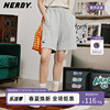 NERDY2023夏季韩国潮牌运动短裤情侣同款宽松休闲直筒裤子女