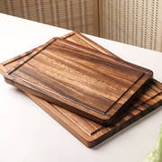 相思木菜板实木砧板木质切菜板厨房用带槽牛排板案板长方形