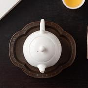 羊脂玉瓷泡茶壶德化白瓷家用茶水分离单壶一人喝茶功夫茶水壶