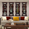 新中式古典梅兰竹菊客厅沙发背景墙装饰画茶室国画玉石画玉雕挂画