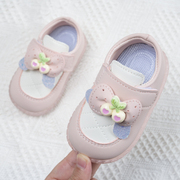 春秋季女童小公主鞋1-2岁可爱婴儿鞋子软底防滑女宝宝学步鞋3