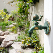 户外冷水龙头墙出水庭院，全铜别墅花园，防冻防晒拖把洗衣机蜗牛喷